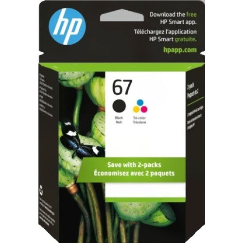 HP 67 Colour and Black Ink Cartridge Value Pack