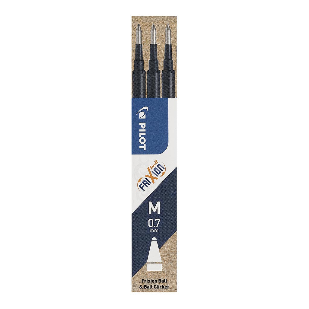 Pilot Frixion Erasable Refill Fine Blue Black, Pack of 3