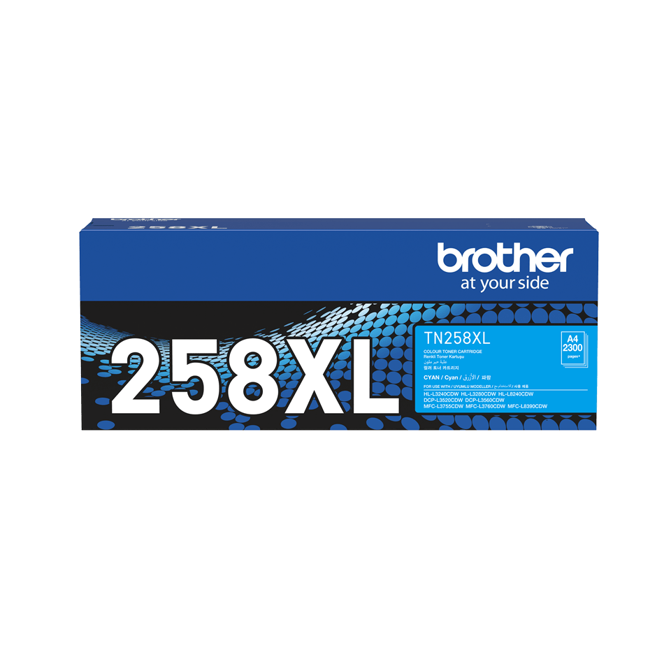 Brother TN 258XL Cyan Toner