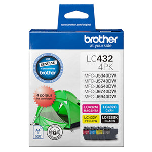 Brother LC 432 Black & Colour Value Pack